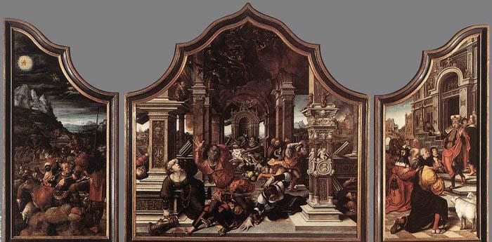 Bernaert Van Orley Triptych of Virtue of Patience oil painting picture